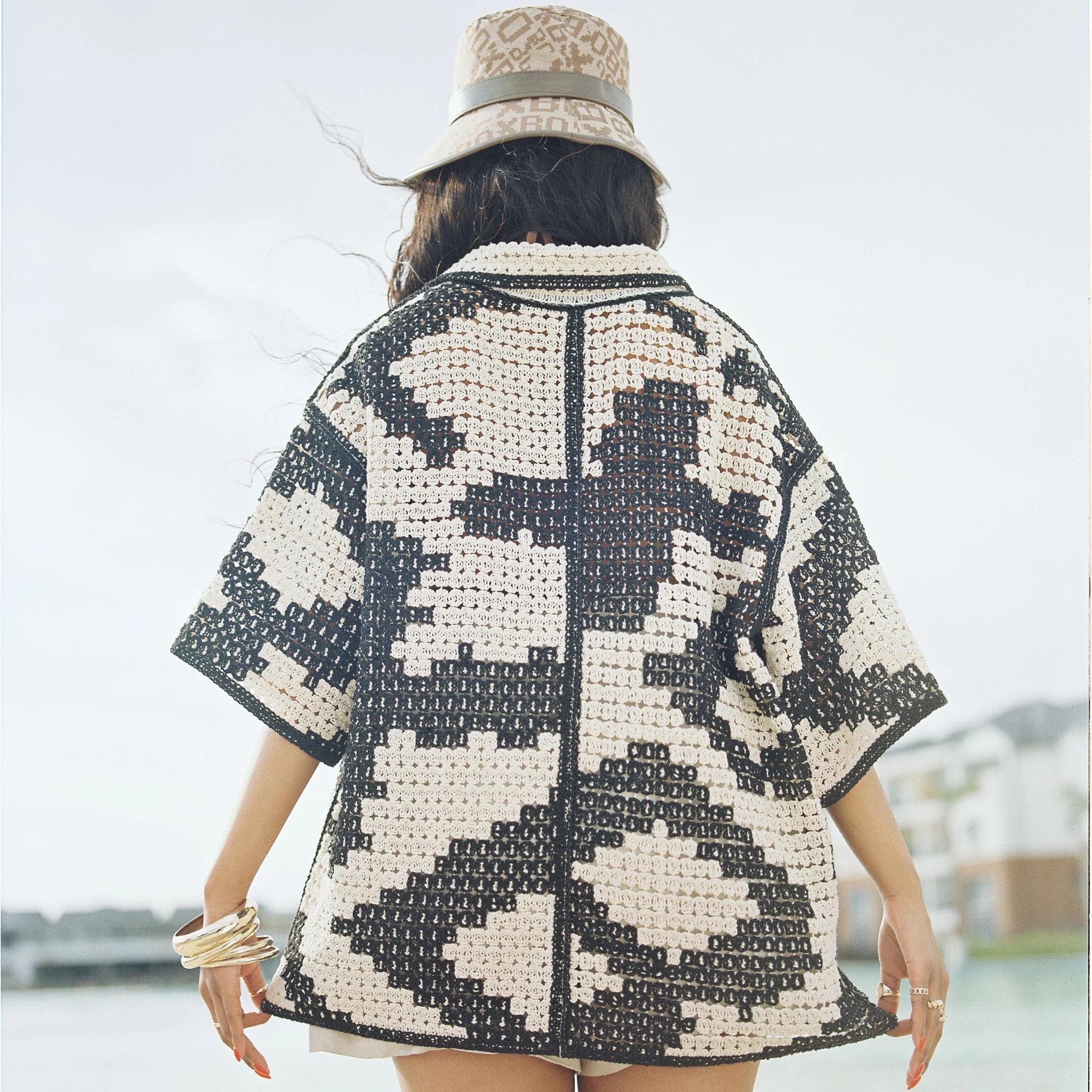 8-BIT KNITTED SHIRT WHITE - Image 4